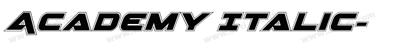 Academy Italic字体转换